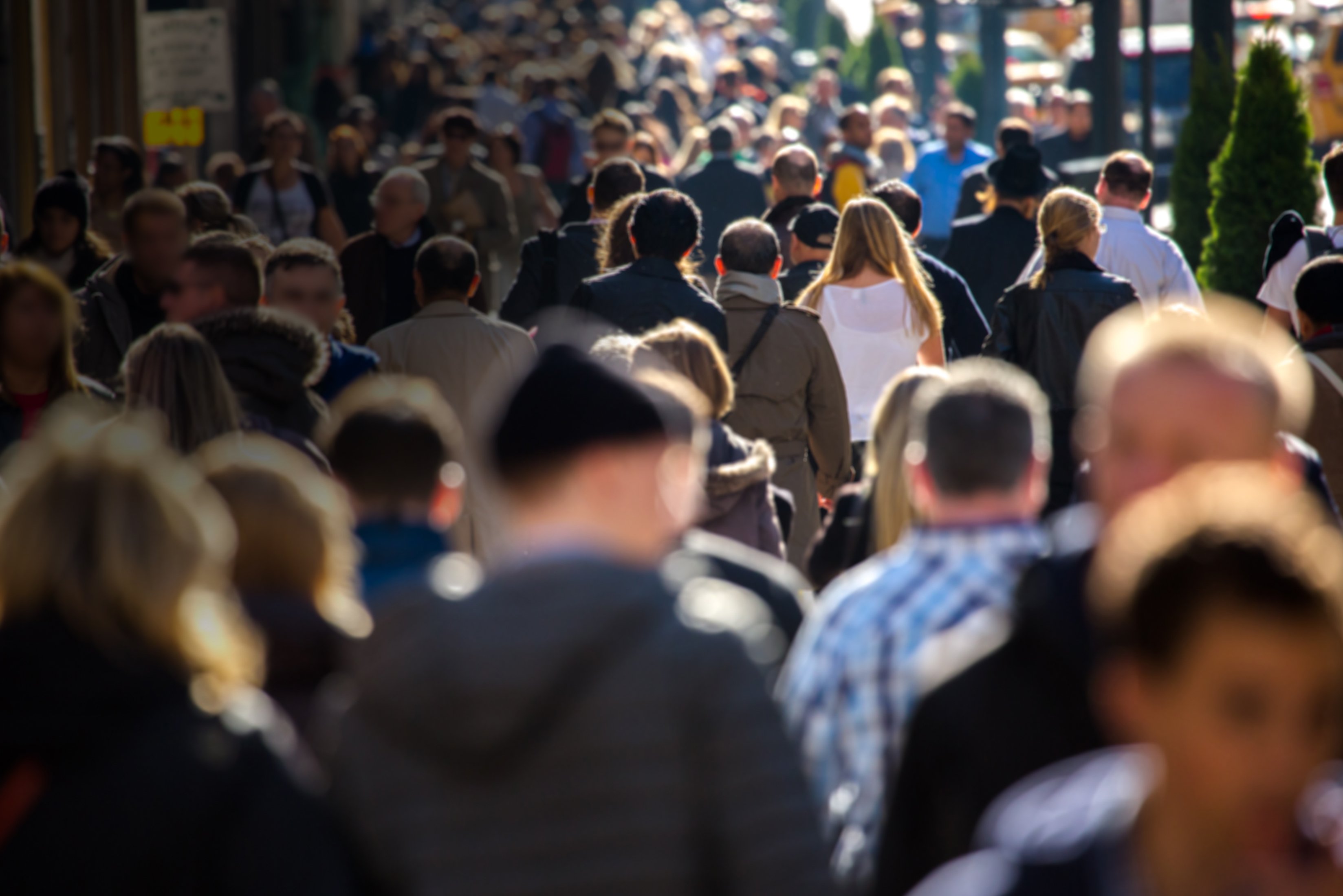 Crowded city street
